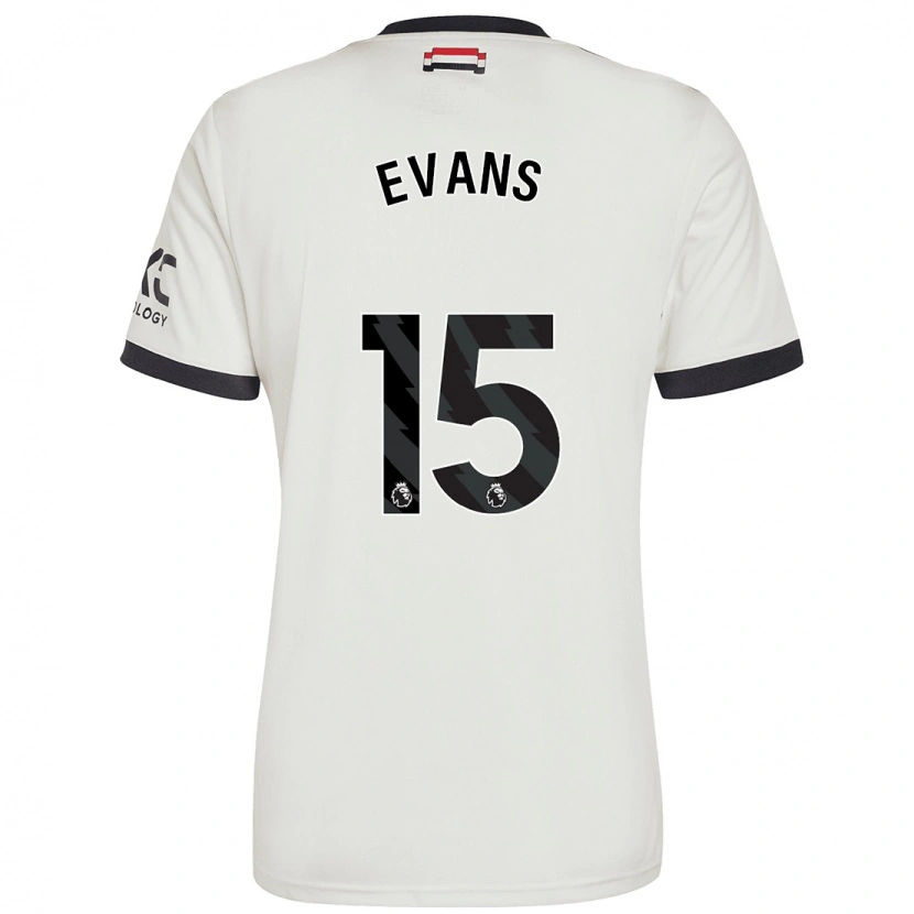Danxen Dětské Gemma Evans #15 Off White Třetí Hráčské Dresy 2024/25 Dres