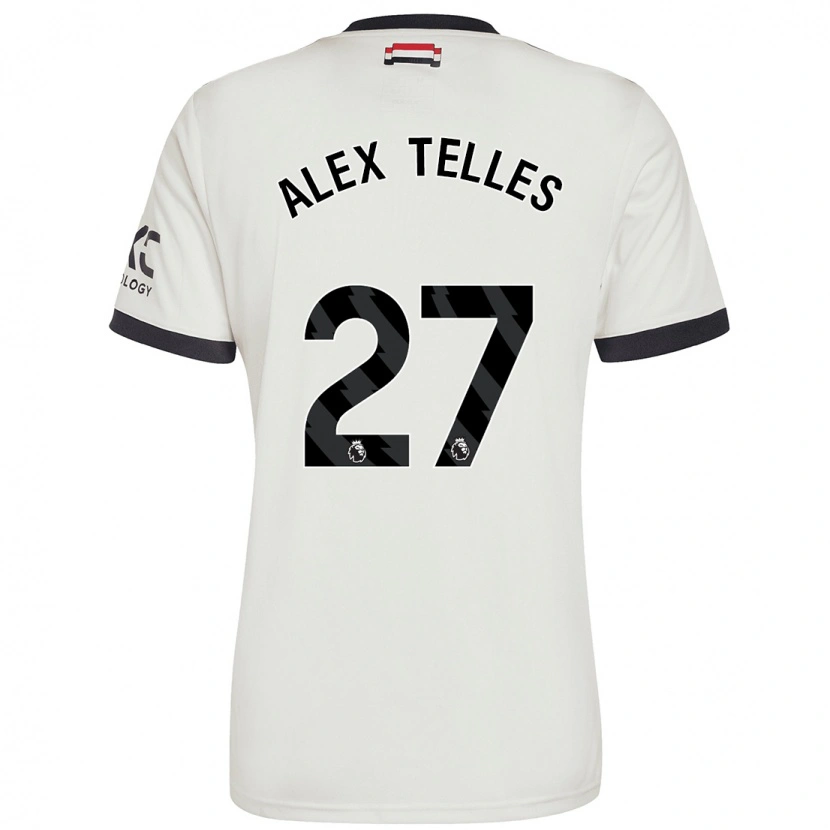 Danxen Dětské Alex Nicolao Telles #27 Off White Třetí Hráčské Dresy 2024/25 Dres