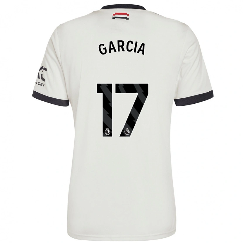 Danxen Dětské Lucia Garcia #17 Off White Třetí Hráčské Dresy 2024/25 Dres