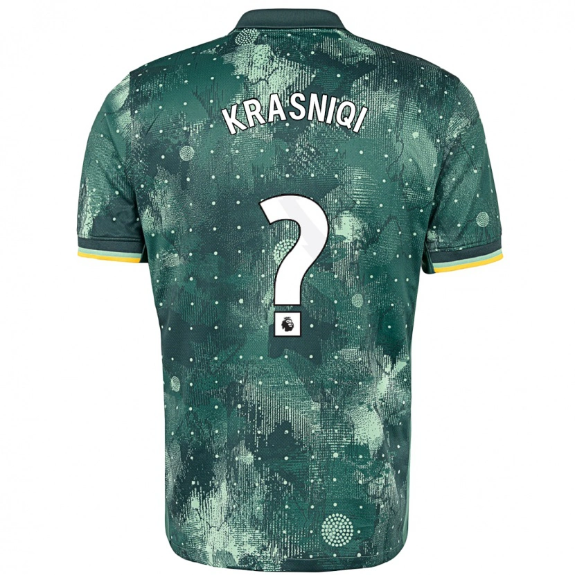Danxen Dětské Elliot Krasniqi #0 Zelená Máta Třetí Hráčské Dresy 2024/25 Dres