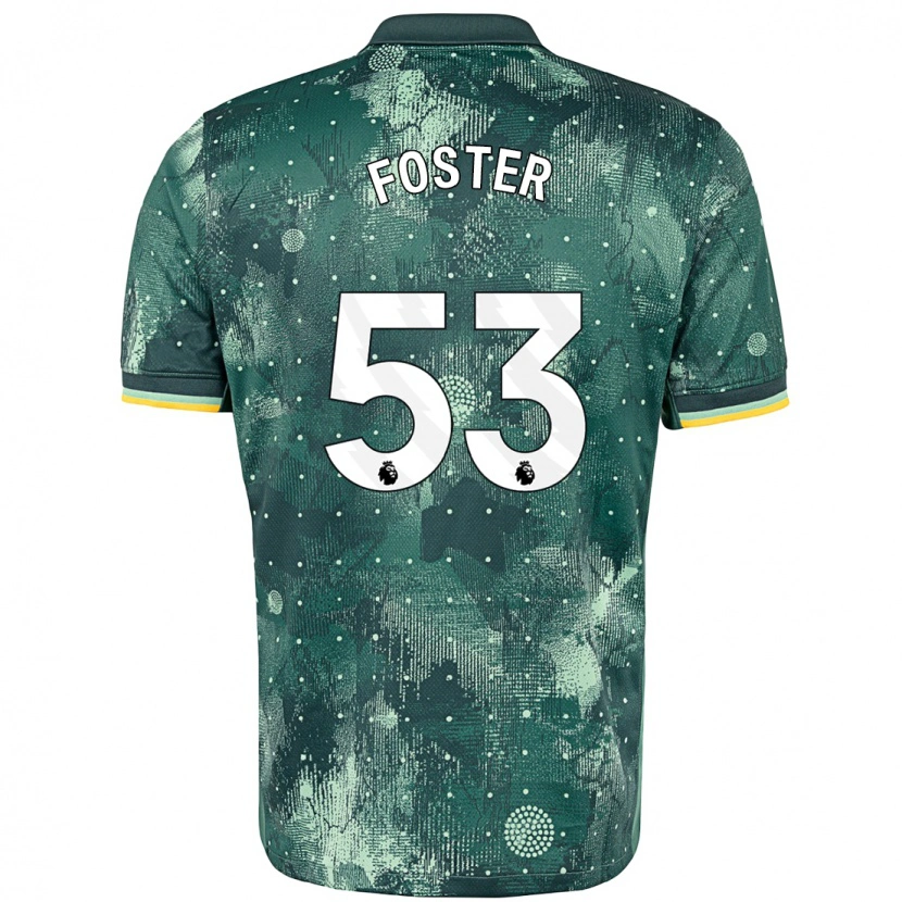 Danxen Dětské Brooklyn Lyons-Foster #53 Zelená Máta Třetí Hráčské Dresy 2024/25 Dres