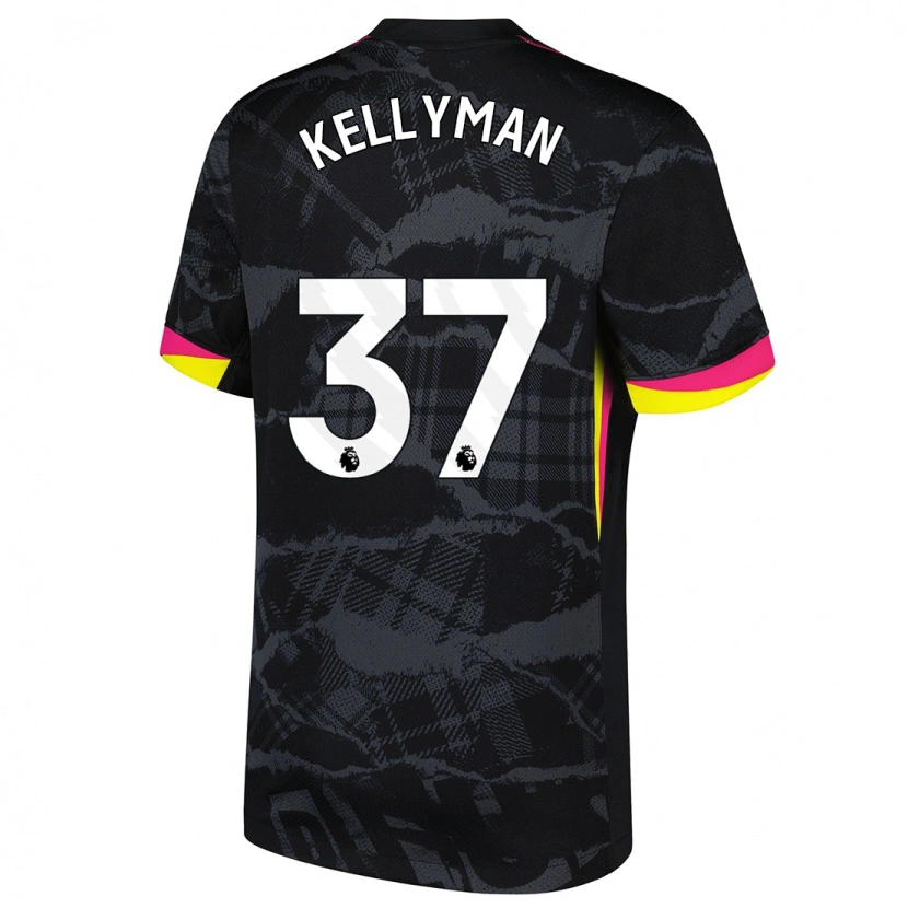 Danxen Dětské Omari Kellyman #37 Černá Růžová Třetí Hráčské Dresy 2024/25 Dres