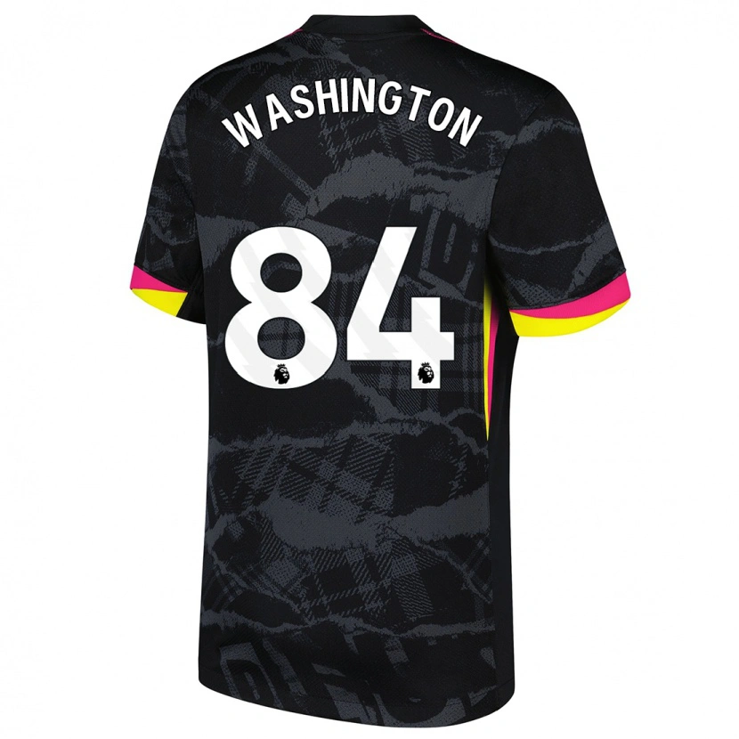 Danxen Dětské Marcell Washington #84 Černá Růžová Třetí Hráčské Dresy 2024/25 Dres