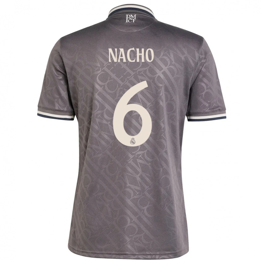 Danxen Dětské Nacho Fernández #6 Dřevěné Uhlí Třetí Hráčské Dresy 2024/25 Dres