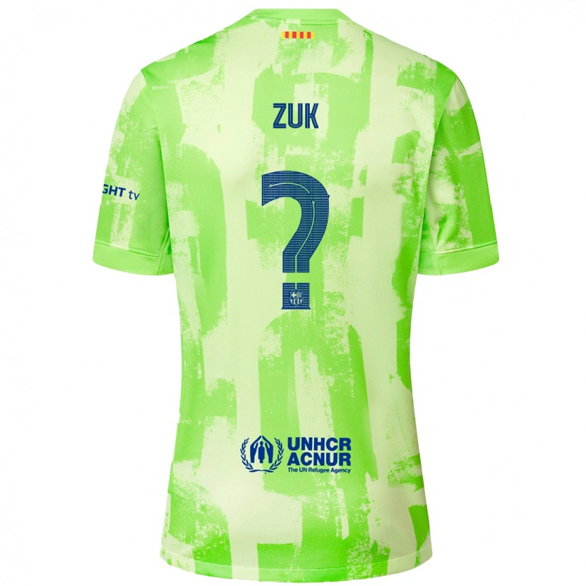 Danxen Dětské Michał Żuk #0 Vápno Třetí Hráčské Dresy 2024/25 Dres