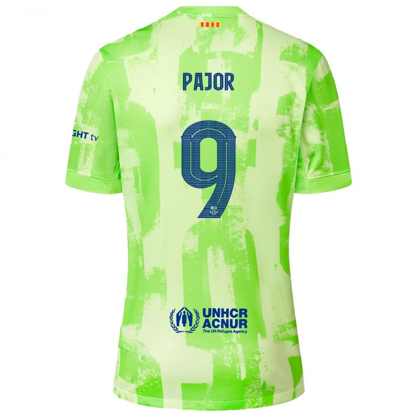 Danxen Dětské Ewa Pajor #9 Vápno Třetí Hráčské Dresy 2024/25 Dres