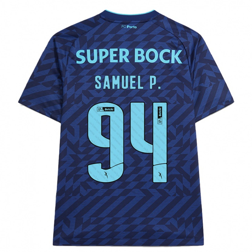 Danxen Dětské Samuel Portugal #94 Námořnická Modř Třetí Hráčské Dresy 2024/25 Dres