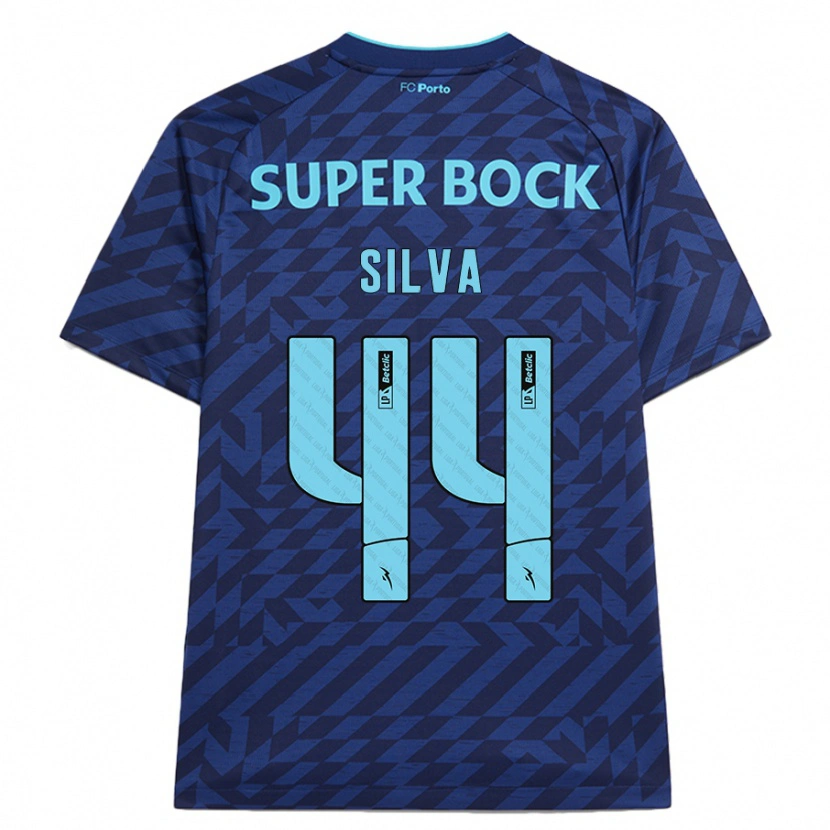 Danxen Dětské Felipe Silva #44 Námořnická Modř Třetí Hráčské Dresy 2024/25 Dres