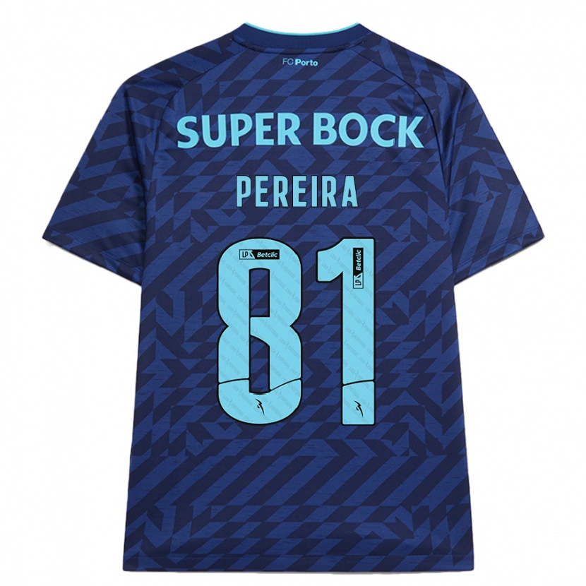 Danxen Dětské Martim Pereira #81 Námořnická Modř Třetí Hráčské Dresy 2024/25 Dres