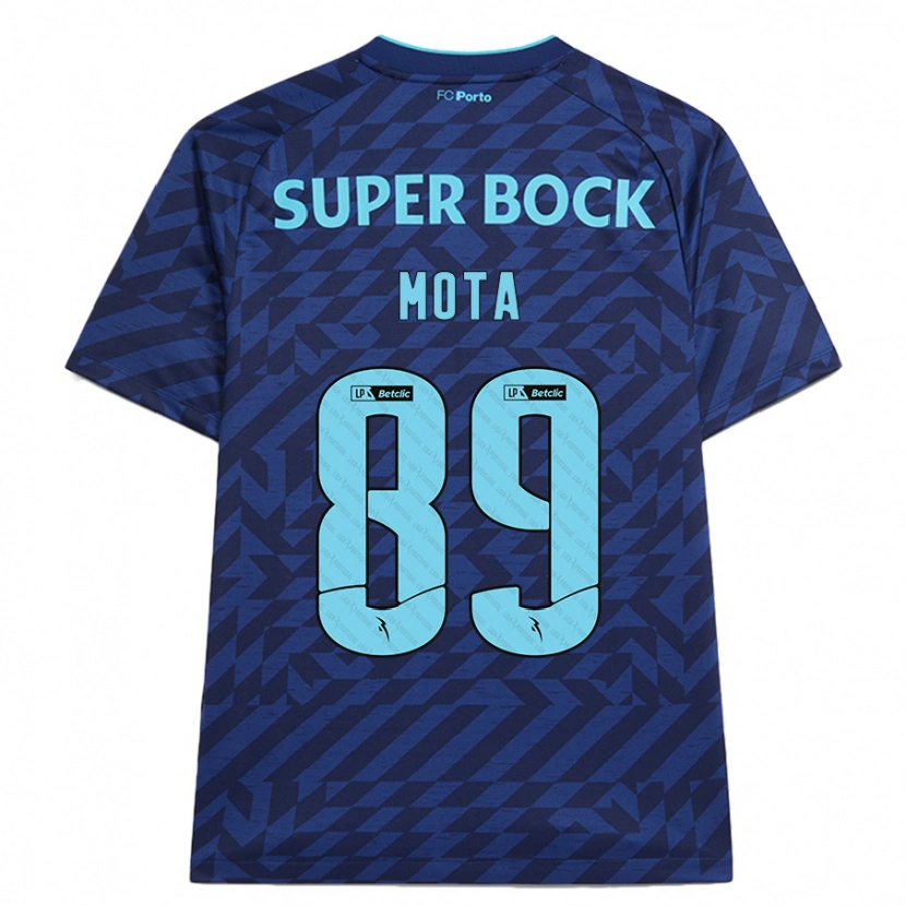 Danxen Dětské Luís Mota #89 Námořnická Modř Třetí Hráčské Dresy 2024/25 Dres