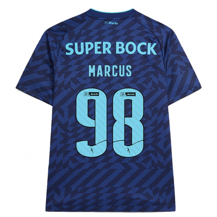 Danxen Dětské Abraham Marcus #98 Námořnická Modř Třetí Hráčské Dresy 2024/25 Dres