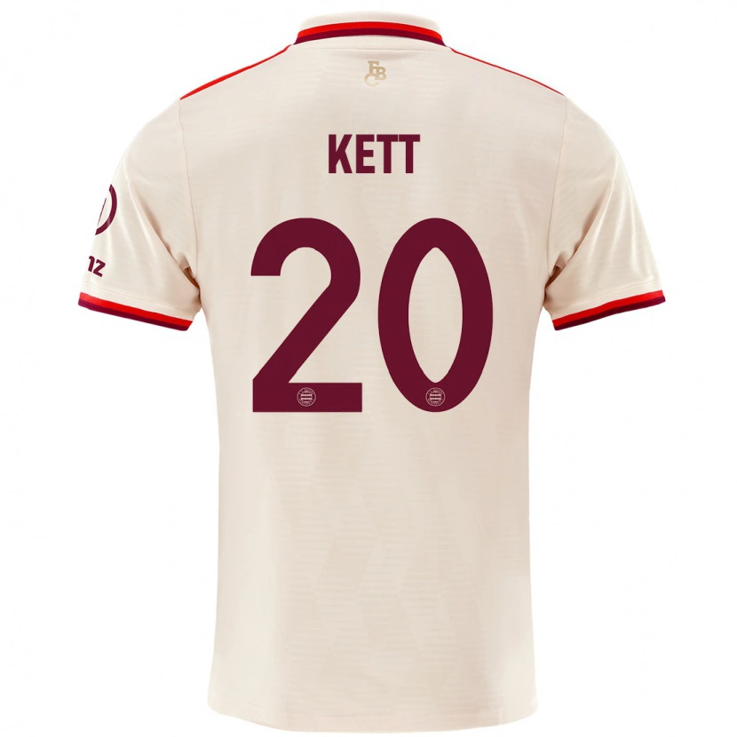 Danxen Dětské Franziska Kett #20 Prádlo Třetí Hráčské Dresy 2024/25 Dres