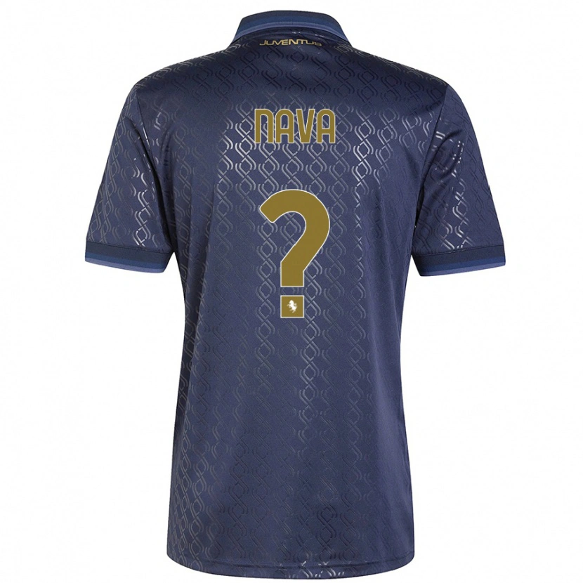 Danxen Dětské Sebastiano Nava #0 Námořnická Modř Třetí Hráčské Dresy 2024/25 Dres