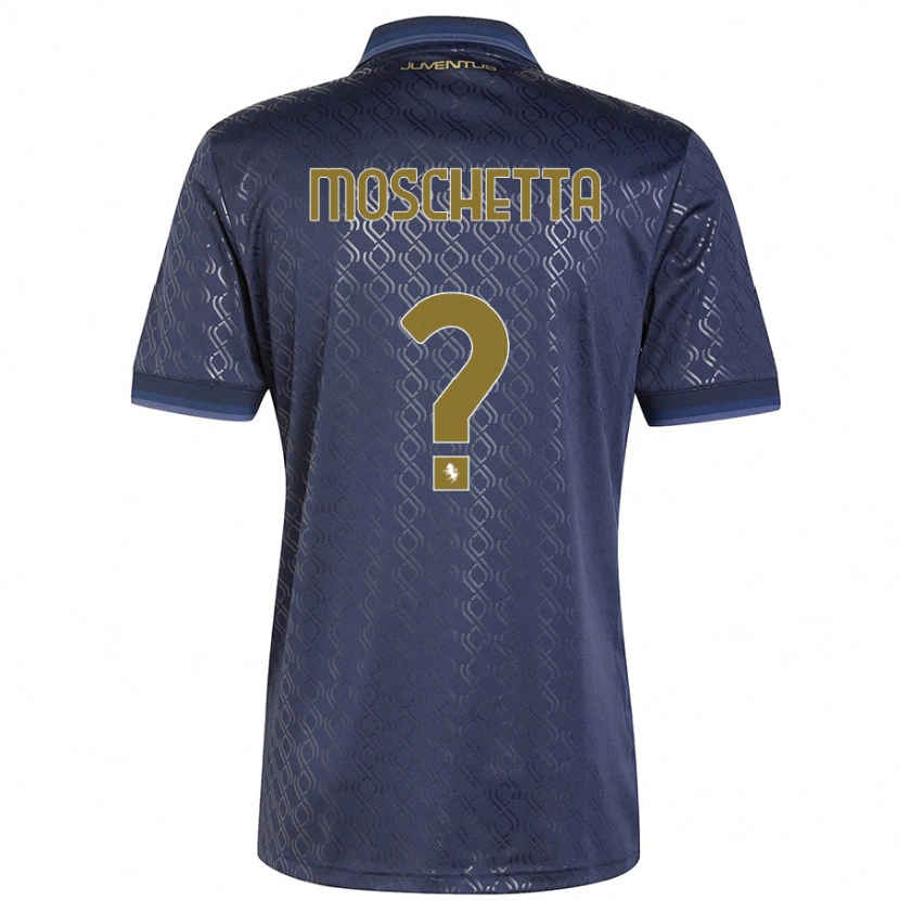 Danxen Dětské Lorenzo Moschetta #0 Námořnická Modř Třetí Hráčské Dresy 2024/25 Dres