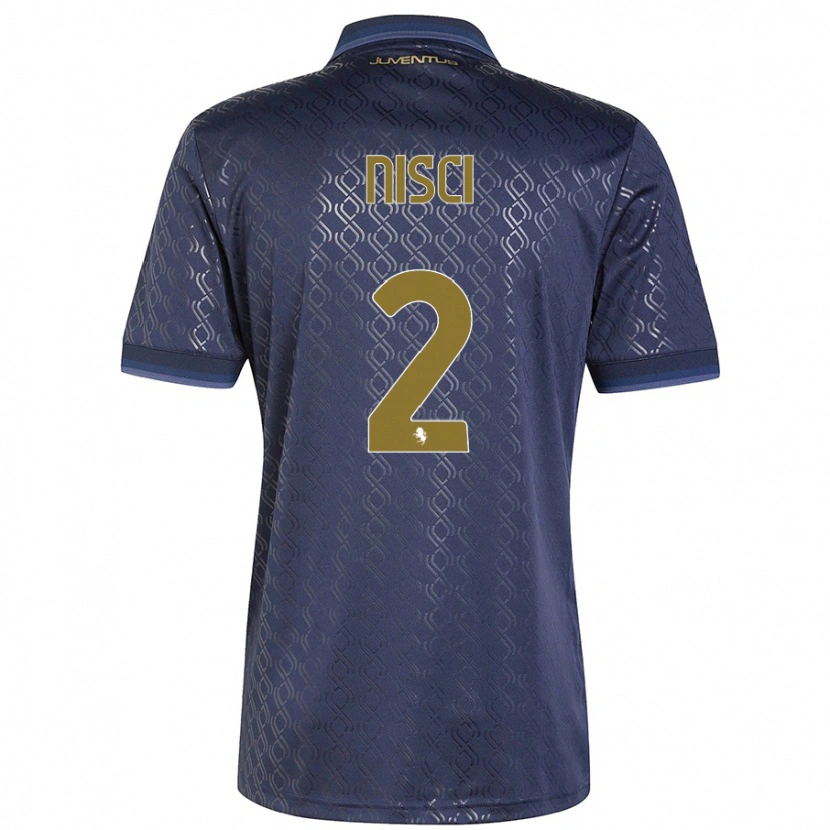 Danxen Dětské Alessandro Nisci #2 Námořnická Modř Třetí Hráčské Dresy 2024/25 Dres