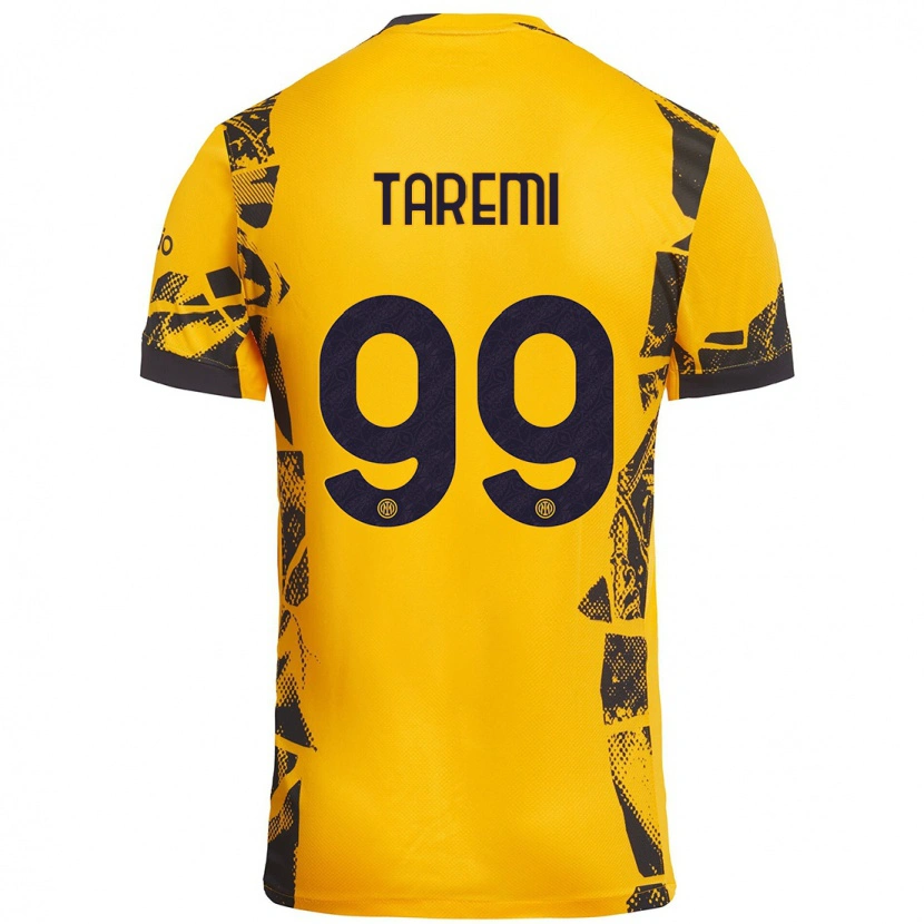 Danxen Dětské Mehdi Taremi #99 Zlatá Černá Třetí Hráčské Dresy 2024/25 Dres
