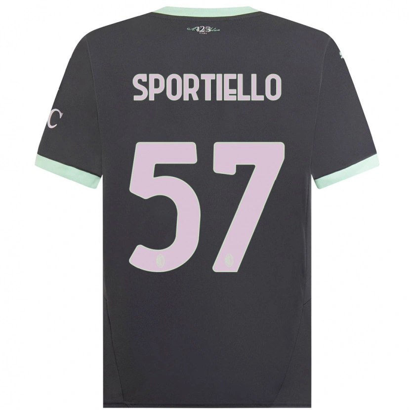 Danxen Dětské Marco Sportiello #57 Šedá Třetí Hráčské Dresy 2024/25 Dres