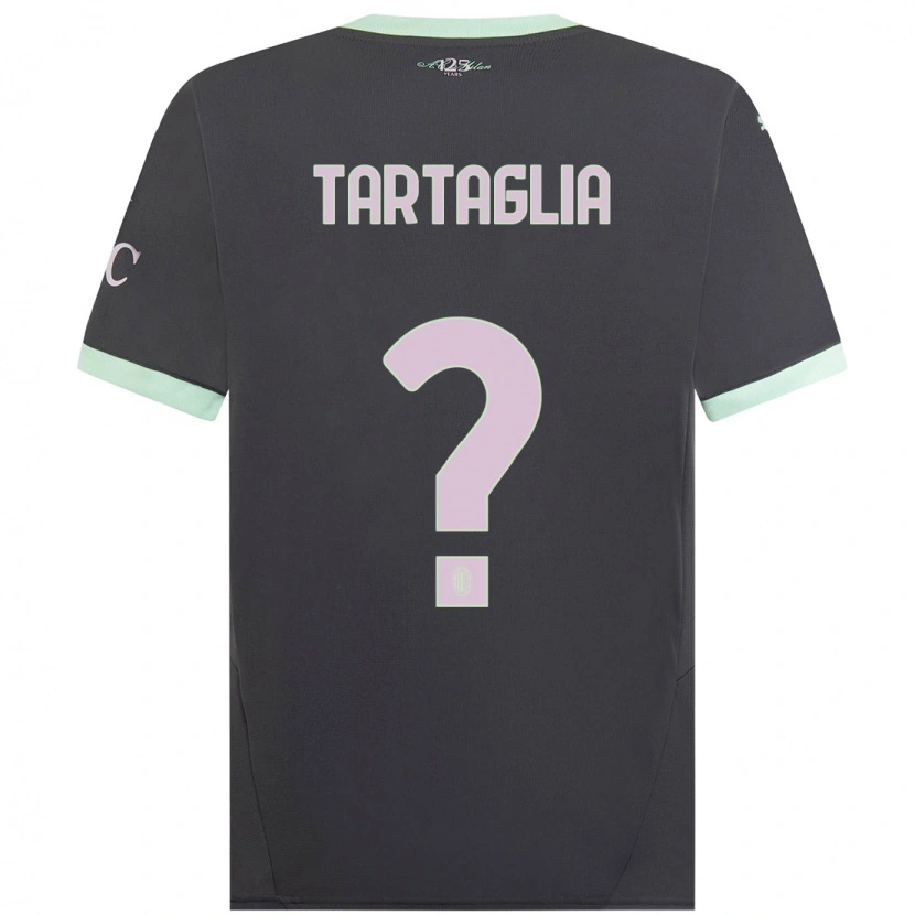 Danxen Dětské Edoardo Tartaglia #0 Šedá Třetí Hráčské Dresy 2024/25 Dres