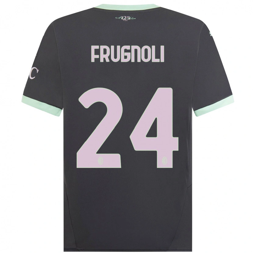 Danxen Dětské Leonardo Frugnoli #24 Šedá Třetí Hráčské Dresy 2024/25 Dres