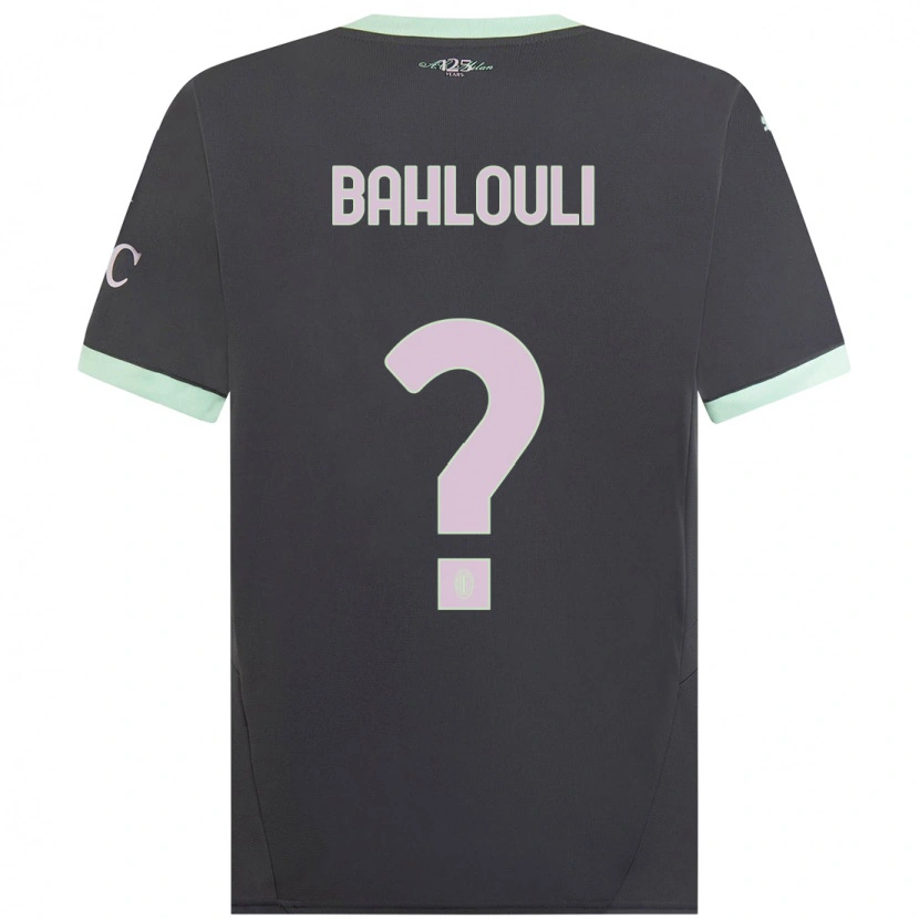 Danxen Dětské Nesrine Bahlouli #0 Šedá Třetí Hráčské Dresy 2024/25 Dres