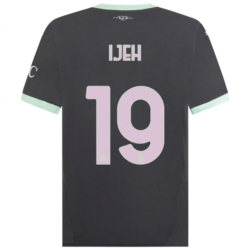 Danxen Dětské Evelyn Ijeh #19 Šedá Třetí Hráčské Dresy 2024/25 Dres