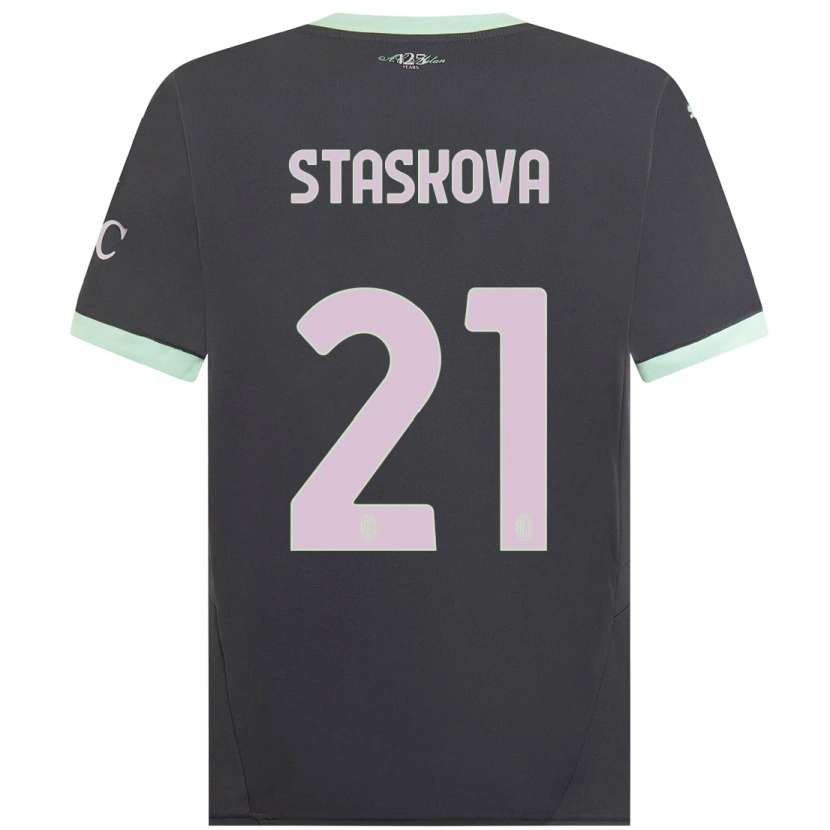 Danxen Dětské Andrea Stašková #21 Šedá Třetí Hráčské Dresy 2024/25 Dres