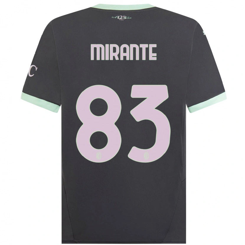 Danxen Dětské Antonio Mirante #83 Šedá Třetí Hráčské Dresy 2024/25 Dres