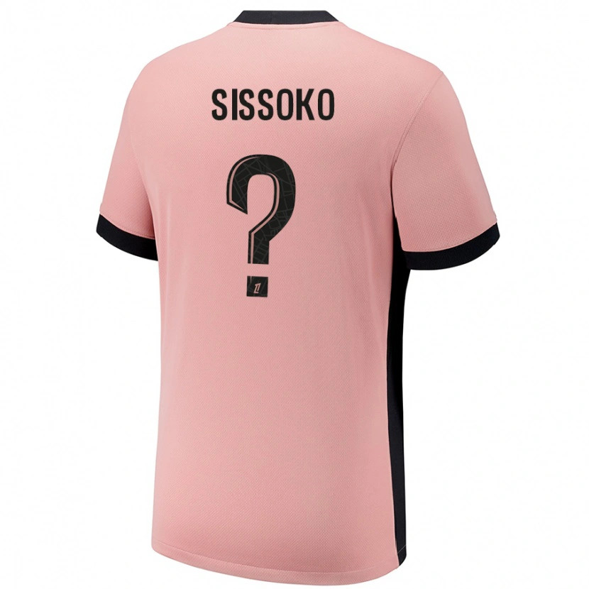 Danxen Dětské Nassiama Sissoko #0 Rezavě Růžová Třetí Hráčské Dresy 2024/25 Dres