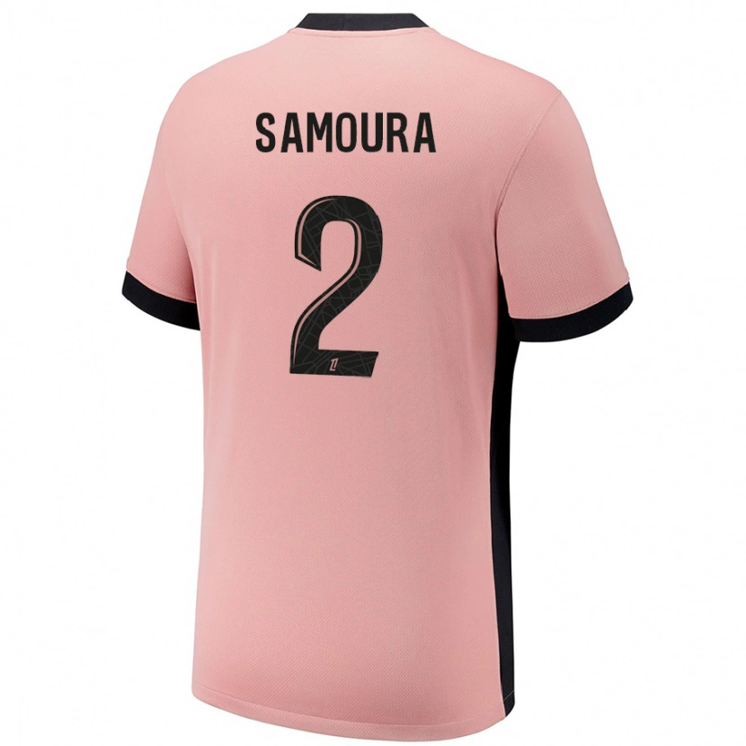 Danxen Dětské Thiniba Samoura #2 Rezavě Růžová Třetí Hráčské Dresy 2024/25 Dres