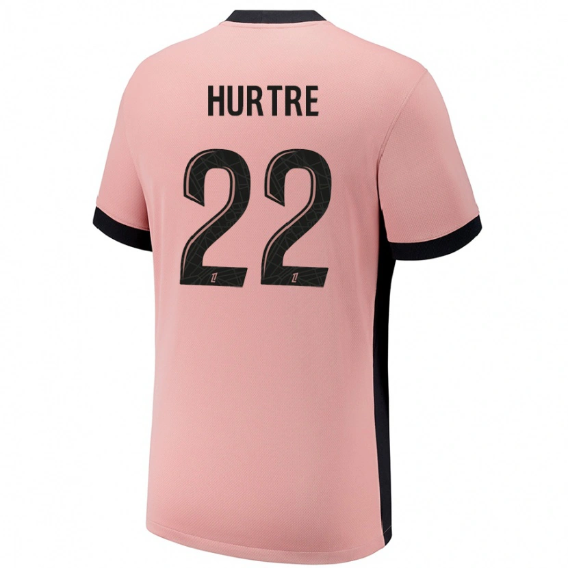 Danxen Dětské Oceane Hurtre #22 Rezavě Růžová Třetí Hráčské Dresy 2024/25 Dres