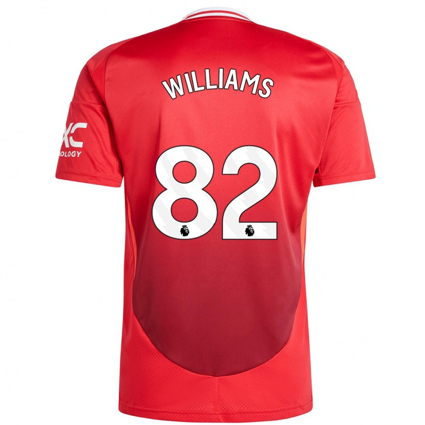Danxen Pánské Ethan Williams #82 Jasně Červená Domů Hráčské Dresy 2024/25 Dres