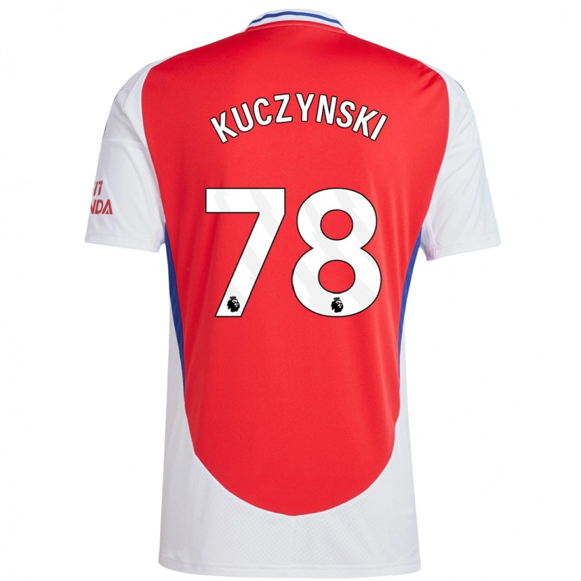 Danxen Pánské Max Kuczynski #78 Červená Bílá Domů Hráčské Dresy 2024/25 Dres