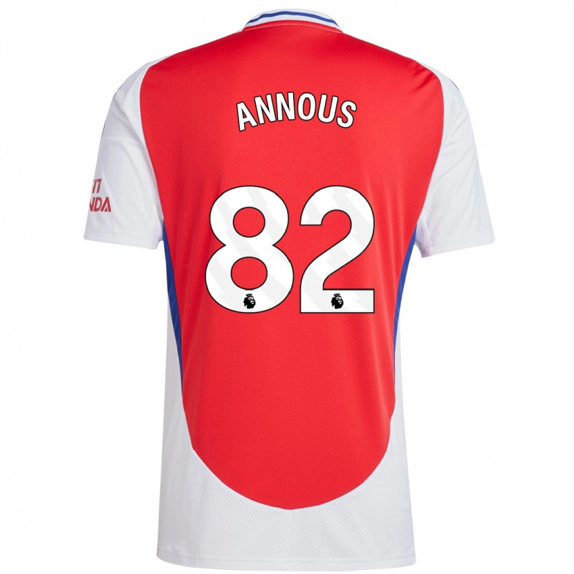 Danxen Pánské Andre Annous #82 Červená Bílá Domů Hráčské Dresy 2024/25 Dres