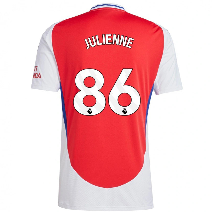 Danxen Pánské Theo Julienne #86 Červená Bílá Domů Hráčské Dresy 2024/25 Dres