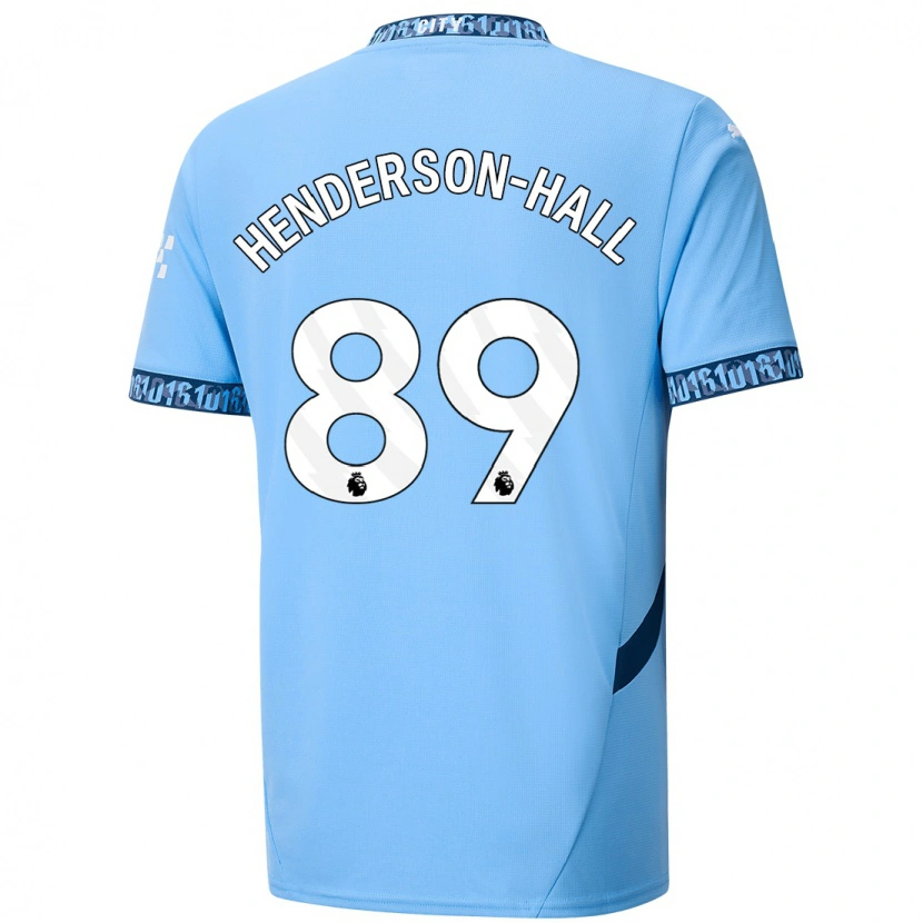 Danxen Pánské Matty Henderson-Hall #89 Námořnická Modř Domů Hráčské Dresy 2024/25 Dres