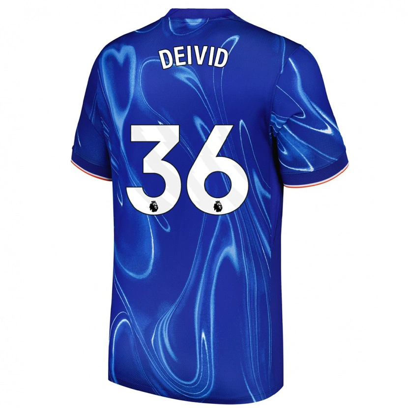 Danxen Pánské Deivid Washington #36 Modrá Bílá Domů Hráčské Dresy 2024/25 Dres