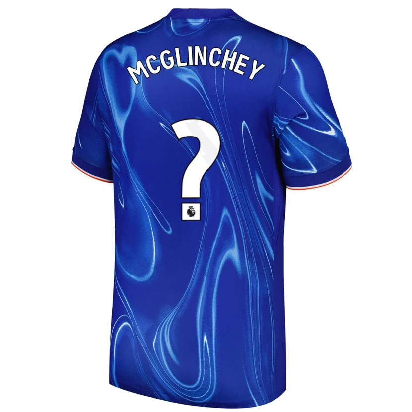 Danxen Pánské Harry Mcglinchey #0 Modrá Bílá Domů Hráčské Dresy 2024/25 Dres