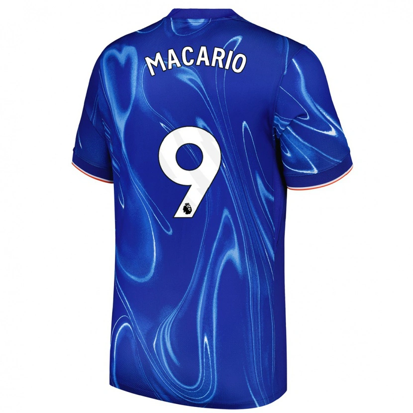 Danxen Pánské Catarina Macario #9 Modrá Bílá Domů Hráčské Dresy 2024/25 Dres