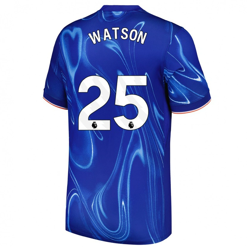 Danxen Pánské Lucy Watson #25 Modrá Bílá Domů Hráčské Dresy 2024/25 Dres