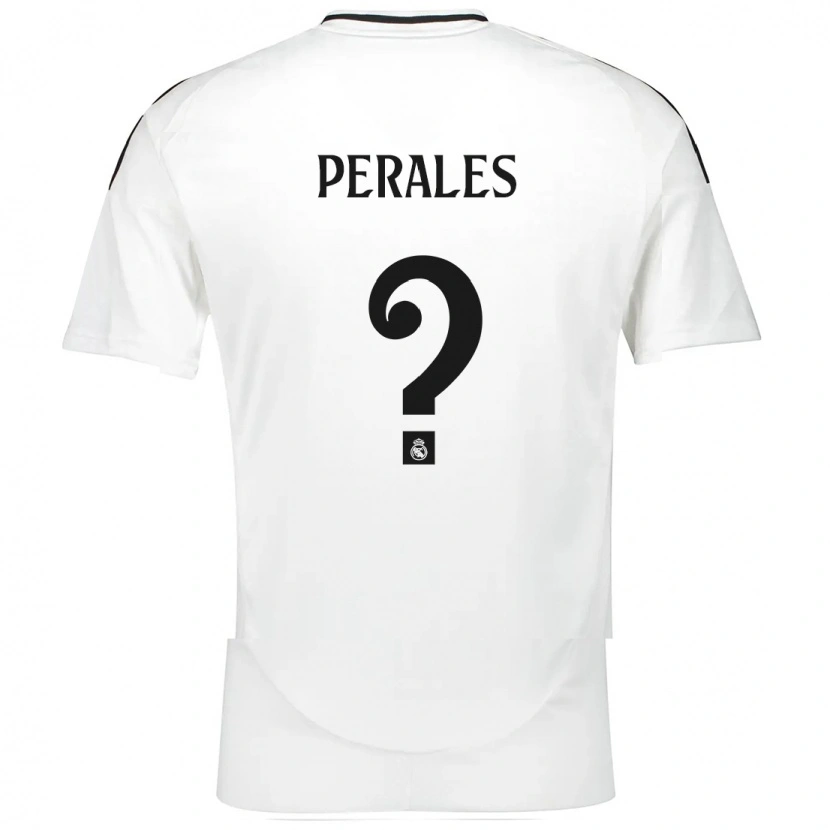 Danxen Pánské Miguel Perales #0 Bílý Domů Hráčské Dresy 2024/25 Dres