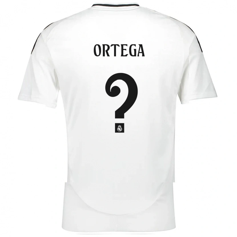 Danxen Pánské Jacobo Ortega #0 Bílý Domů Hráčské Dresy 2024/25 Dres
