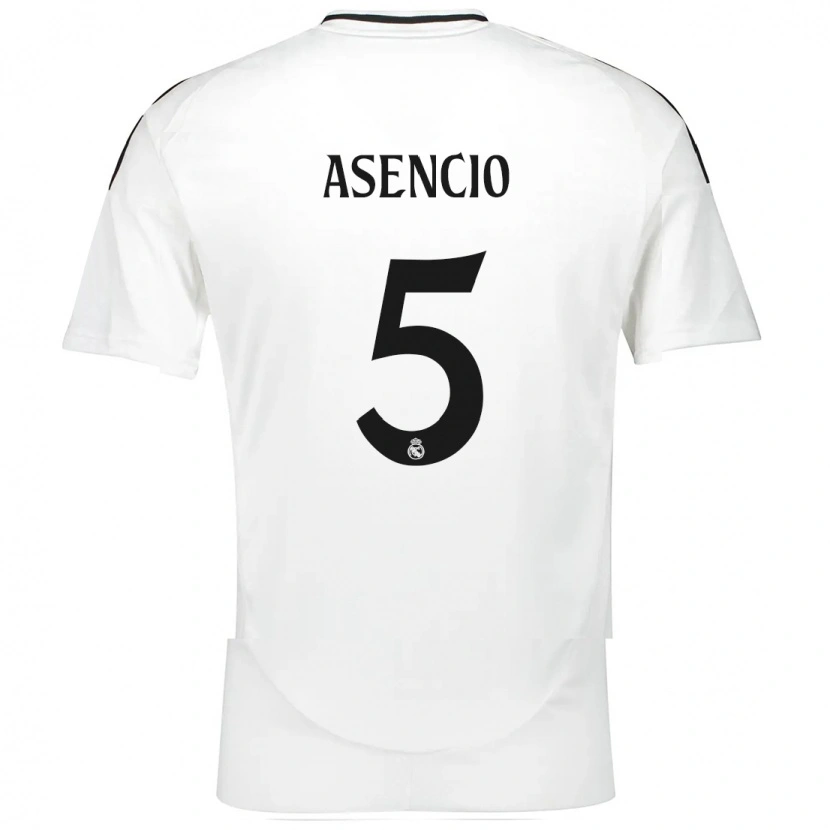 Danxen Pánské Raúl Asencio #5 Bílý Domů Hráčské Dresy 2024/25 Dres