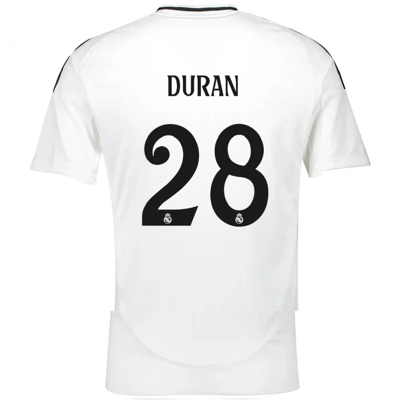 Danxen Pánské Pol Duran #28 Bílý Domů Hráčské Dresy 2024/25 Dres