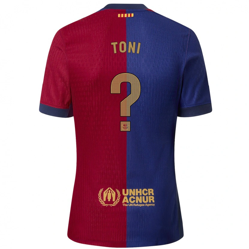 Danxen Pánské Toni Fernández #0 Modrá Červená Domů Hráčské Dresy 2024/25 Dres