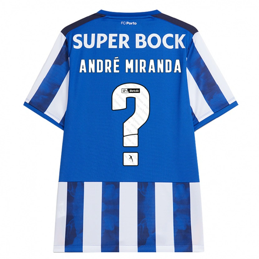 Danxen Pánské André Miranda #0 Modrá Bílá Domů Hráčské Dresy 2024/25 Dres