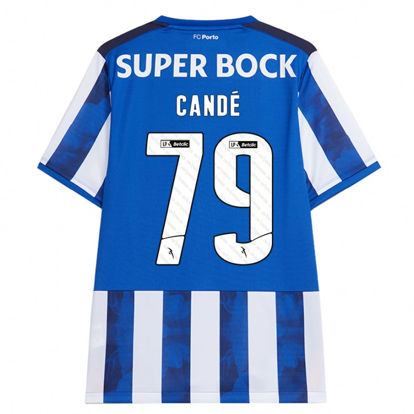 Danxen Pánské Umaro Candé #79 Modrá Bílá Domů Hráčské Dresy 2024/25 Dres