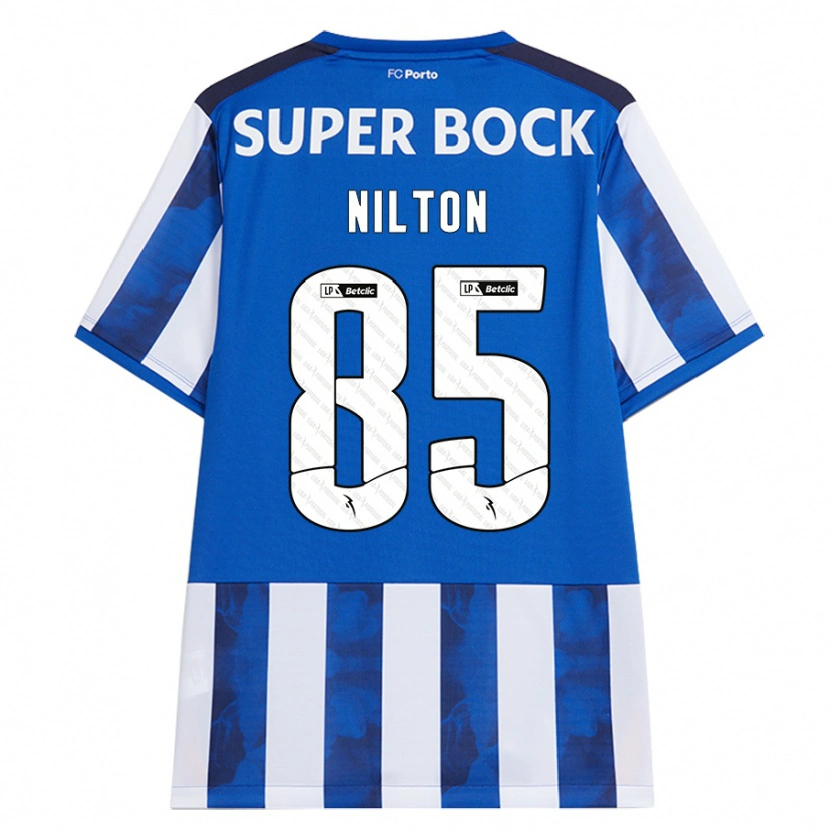 Danxen Pánské Nilton #85 Modrá Bílá Domů Hráčské Dresy 2024/25 Dres