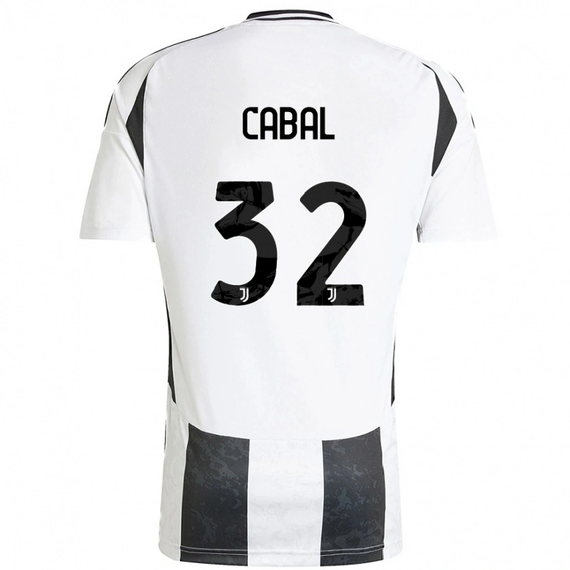 Danxen Pánské Juan Cabal #32 Bílá Černá Domů Hráčské Dresy 2024/25 Dres