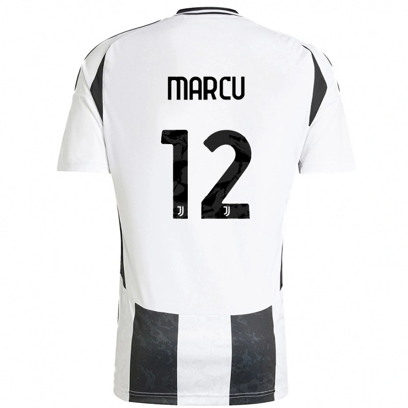 Danxen Pánské Alessio Marcu #12 Bílá Černá Domů Hráčské Dresy 2024/25 Dres