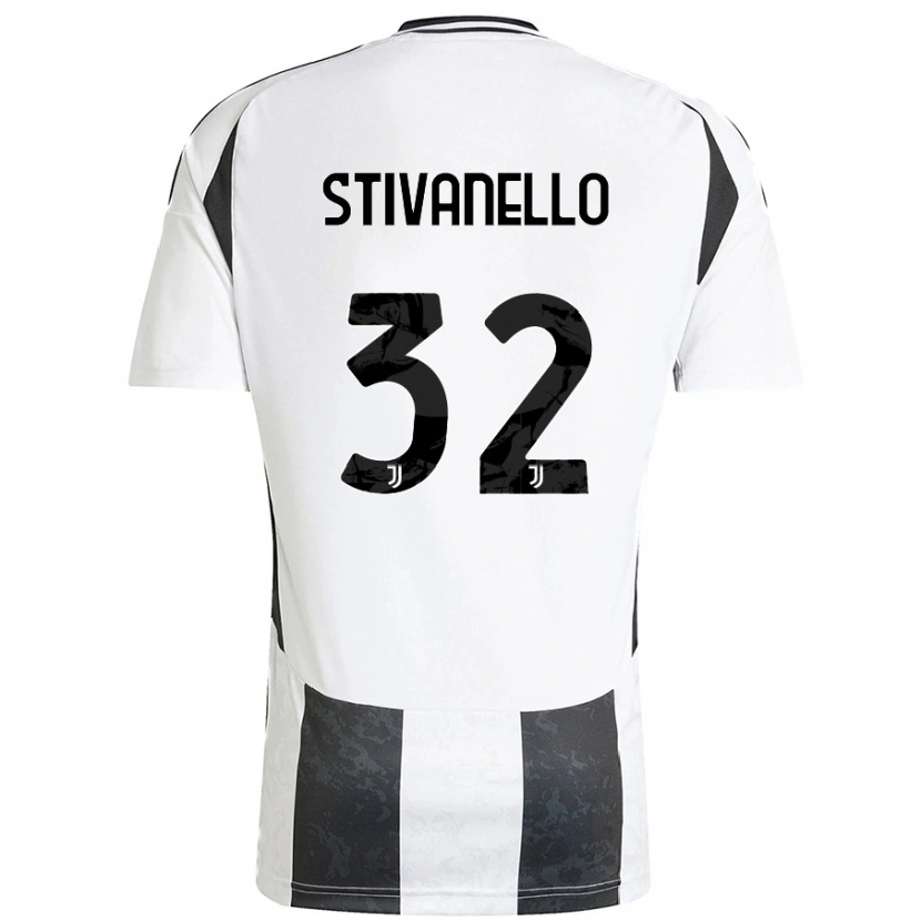 Danxen Pánské Riccardo Stivanello #32 Bílá Černá Domů Hráčské Dresy 2024/25 Dres